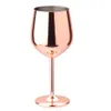 Large Capacity Drinking Cup 500ml Kitchen Easy Clean Party Single Layer Home Bar Champagne Cocktail Wine Glasses Stainless Steel 240430