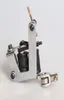 New Arrival Coil Tattoo Machine 8 Wrap Coils Tatoo Gun Silver Steel Tattoo Frame for Liner Shader Equipment Supply7724029