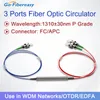 3 ports Polarisation Circulatrice optique insensible (1x2p, 1310 NM / 1550 NM / C / C + L BANDE) FC CONNECTEUR UPC / APC FIBER OPTICE FIBER OPTIQUE