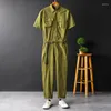 Herrenhosen Family Health Manager Housekeeping arbeiten allgemeine Reinigungsarbeit Tragen Sie Sommer kurzärmeliger Streetwear -Coverall Hosen