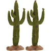 Fleurs décoratives 2 pcs faux plante cactus modèle figurines figurines Car Statue Decoration Ornement Office