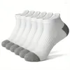 Sports Socks 5Pairs de alta calidad Hosiery corta para hombres: diseño de verano de diseño grande en forma grande