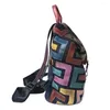 Schulbeutel Frauen echte Leder -Rucksack -Handtasche Handtasche Dual Schulterpack Top -Layer Cowhide MS Bag Spleißen Kontrast Farbe Freizeit Mode