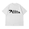 Мужская футболка Aphex Twin негабаритные хлопчатобумажные топы Harajuku с коротким рукавом футболка y2k Streetwear Корейская модная винтажная эстетическая одежда 240504