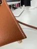 Brand mini purse 19cm Women Shoulder Bag Fashionable luxury handbag epsom Leather handmade stitching have golden and silver hardware to choose fast delivery