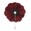 Broches 2x Flax de lin fait à la main Men Broch Boutonniere Tuxedo Pin - Fuchsia