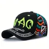 Ball Caps Letter Embroidered Graffiti Baseball Cap Breathable Adjustable Sun Protection Snapback For Women Men Summer Sport Hiking Dad Hat