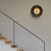 Wall Lamp Modern Golden Black Led Noordse woonkamer Bedside Staircase SCONCES Restaurant Cafe Bar Aisle Light Fixure