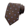 Bow Ties British Plaid Shirt Neckties 8cm High Density Polyester's Suit's Casual Cased Men Accessoires auto-attachés
