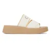 With Box Luxury Sandals Famous Designer Women Slippers Woody Flat Mules Slides Mila Platform Soft Shoe Embroidered Linen High Heel Sandale Espadrille Wedge Sliders