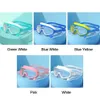 أطفال كبير إطار نظارات سباحة مع سدادات الأذن بويز فتيات مقاوم للماء مضاد للعين نظارات حماية البركة شاطئ 240418