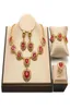 Ohrringe Halskette exquisite Dubai Gold Bunt Schmuck Set Ganz 2021 Nigerianische Hochzeitsdesign Afrikanische Perlen Frauen Kostume4713162