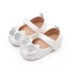 First Walkers Baby Girls Princess Shoes Soft PU Leather Rehinestones sin deslizamiento Walker