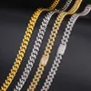 Dropshipping Hip Hop Schmuck 925 Sterling Silber 12mm Baguette VVS Moissanit Diamant ECED Cuban Link Chain Halskette