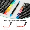 1236 Colors Acrylic Paint Marker Pens Extra Fine and Dots Tip for Rock Painting Mug Ceramic Glass WoodMaking Art Supplies 240429