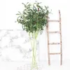 Fleurs décoratives chambre en plastique vert plastique artificiel branche d'olive élégant faux arbre branches salon bureau décoration de bureau