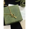 Sier Gold Key hanger designer ketting schedel hoofd hanger liefde Valentijnsdag geschenk prachtige eenvoudige verlovingsgeschenk voor mannen en vrouwen twee