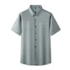 Men's Casual Shirts Arrival Fahsion Suepr Large Summer Plaid Ice Silk Cool Short Sleeved Shirt Plus Size XL 2XL 3XL 4XL 5XL 6XL 7XL