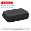 Storage Bags Mini Bag EVA Waterproof Bluetooth Earphone Data Cable Travel Organizing Container Zipper Fashion Black Case