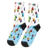 Chaussettes masculines jouet camion camion excavateur hétéro masculin mens femmes bas de printemps polyester harajuku