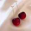 Dangle Earrings Cute Cherry Fruit Drop Fashionable Sweet Pendant For Women Wedding Party Jewelry Accessories