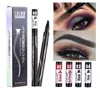 Lulaa 4Color Liquid Wenkbrauw Potloodverbeteraar Wenkbrauw Tattoo Pen Sketch Waterdichte Tint 4head Longlasting oog makeUptTSslM17962003