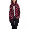 Sciarpa sciarpa da donna mantieni calde fresche avvolgimenti di stampa animale con flamingos rosa tassel a scialle retrò avvolgimento inverno foulard invernale