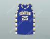 Custom Nay Mens Youth/Kids Ben „Benji” Wilson 25 Simeon Career Academy Wolverines Royal Blue Basketball Jersey Top Sched S-6xl