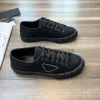 Praddas pada prax prd skor casual 23s perfekta män designer låg topp däck slit slick canvas tyg plattform gummi sula sneakers tränare utomhus sneaker 38-44