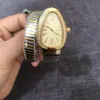 Nouvelles femmes Marque de luxe Snake Watch Womenwatch Serpentn Watch Quartz Ladies Gold Watch Diamond-bracelets Femelle Bracelet Fashion Relojes Montre de Luxe