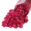 Flores decorativas 2 paquetes pétalos de flores secas Rose roja para bañarse