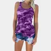 Women's Tanks Shirts Summer Casual Camouflage Print Fashion Versatile Sleeveless Tank Top T-shirt Female