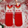 Donne Socks 2024 ARRIVO ANIME Cartoon Funny Elk Snowman Santa Claus Stampato Sox per ragazze RAGATI