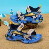 Scarpe per bambini Boy Sandals 2024 Fashion Outdoor Beach Sports Tennis Casual Tennis Sneaker da 6 a 12 anni estate per 240425