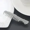 Hair Clips Small Comb Shape Golden Silver Plated Metallic And Pins Barrettes Women Jewelry
