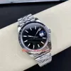 2024 New Men's Luxury Watch 3235 Mouvement automatique 41mm 126334 Black Surface Sapphire Imperproping Dial Strap Platinum