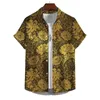 Men's Casual Shirts Hawaiian Shirt Beach Style 3d Printed Floral Pattern Outdoor Street Short Sleeve Button Lapel Men