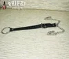 Pinces de mamelon en acier inoxydable avec une chaîne d'ampli anneau sm outils de sexe