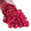 Flores decorativas 2 paquetes pétalos de flores secas Rose roja para bañarse