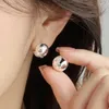 Kolczyki stadnorskie Weiyue Minimalistyczne modne akcesoria Ball Sterling Silver Pin Ear Biżuteria weselna Prezenty urodzinowe