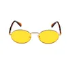 Occhiali da sole designer da donna da uomo occhiali da sole retrò per uomini donne in metallo ovalo da sole occhiali da sole vintage occhiali adumbrali occhiali uv400