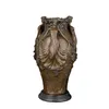 DXY-054 Bronze El Ornamente Art Flower Vase Statue Skulptur Statue Figuren Haus hübsche Dekoration Bronze Vase für Hochzeit 240422