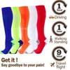 Socks Hosiery Compression Socks Blood Circulation Anti-Fatigue Comfortable Graduated Compression Stockings s Cycling Socks Sports Socks Y240504