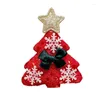 Broches Xmas broche muñeco de nieve santa claus corona de árboles de alce pasadores de dibujos animados regalos de joyería para niñas