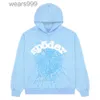 Hoodies pour hommes Sweatshirts Sky Blue 555555 HOODIE MEN Femmes de haute qualité Numéro d'ange Pouffle Impression graphique 4T33