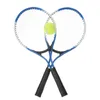 1 Set Kids Tennis Racket Metal Badminton Racquet avec un jeu de sport éducatif pour enfants pour les parents pour la plage en plein air Black 240419