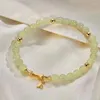 BANGLE FASHIO Cinese stile cinese perle in vetro naturale per perle braccialetto vintage fatte a mano femminile regalo femminile
