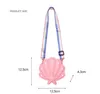 Design a forma di guscio Elegante pacchetto di camere singola silicone borse a spalle versatili Gift per sacchetti di moneta per bambini 240423