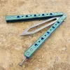 4 kleuren Theone BM51 V3 Butterfly Trainer Mes Titanium Hendle D2 Steel Blade Buss System Jilt EDC Tool Free Swinging Messen