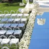 Temiz plastik reçine Chivari düğün için şeffaf sandalye